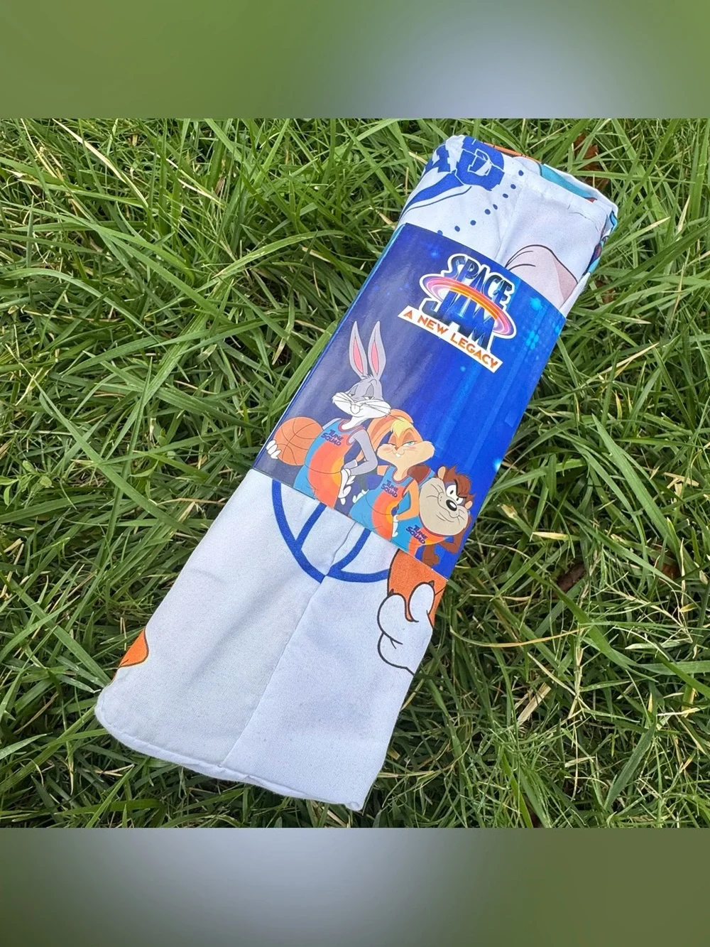 Looney Tunes Space Jam Bugs Bunny Basketball Twin Sheet Set Soft Bedding New